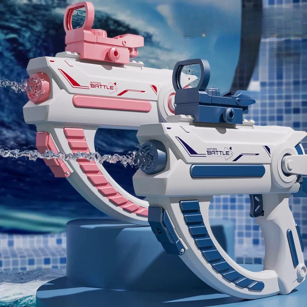 Mainan Pistol Air Listrik Pistol Air Kolam Permainan Luar Ruangan untuk Anak-anak dan Dewasa