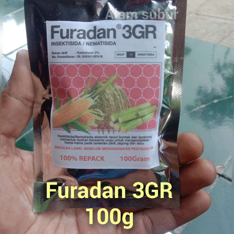 INSEKTISIDA FURADAN 3GR ORIGINAL REPACK 100g/NEMATISIDA FURADAN 3GR 100g original repack.