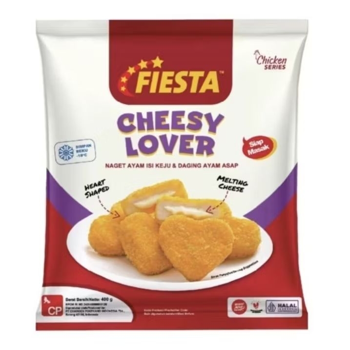 

Fiesta Cheesy Lover Naget isi Keju uk.400gr NEW