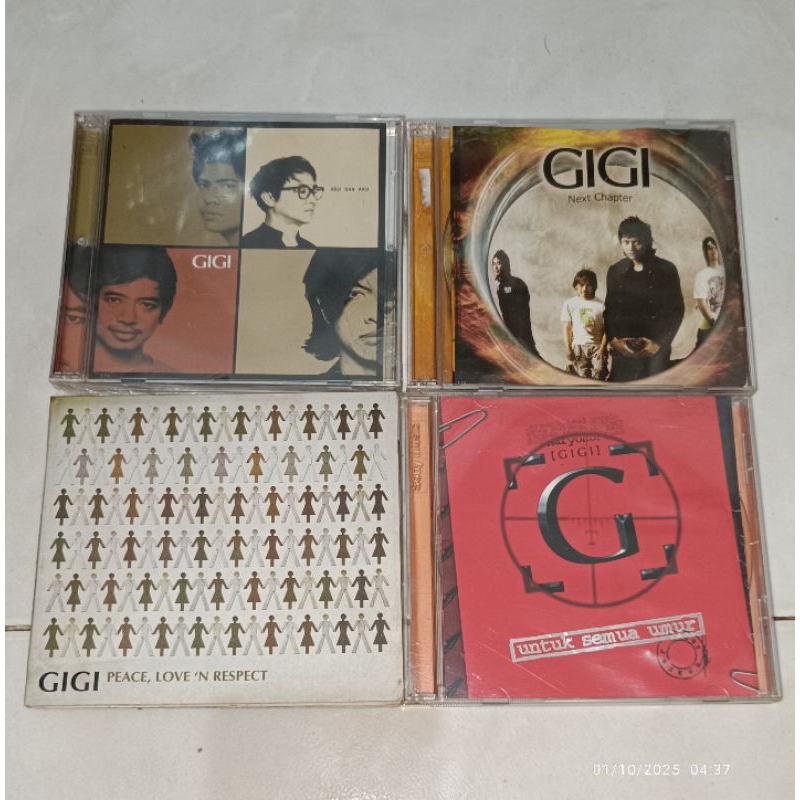 cd Indonesia GIGI album Aku Dan Aku (3) / Next Chapter / Peace, Love 'n Respect (4) / Untuk Semua Um
