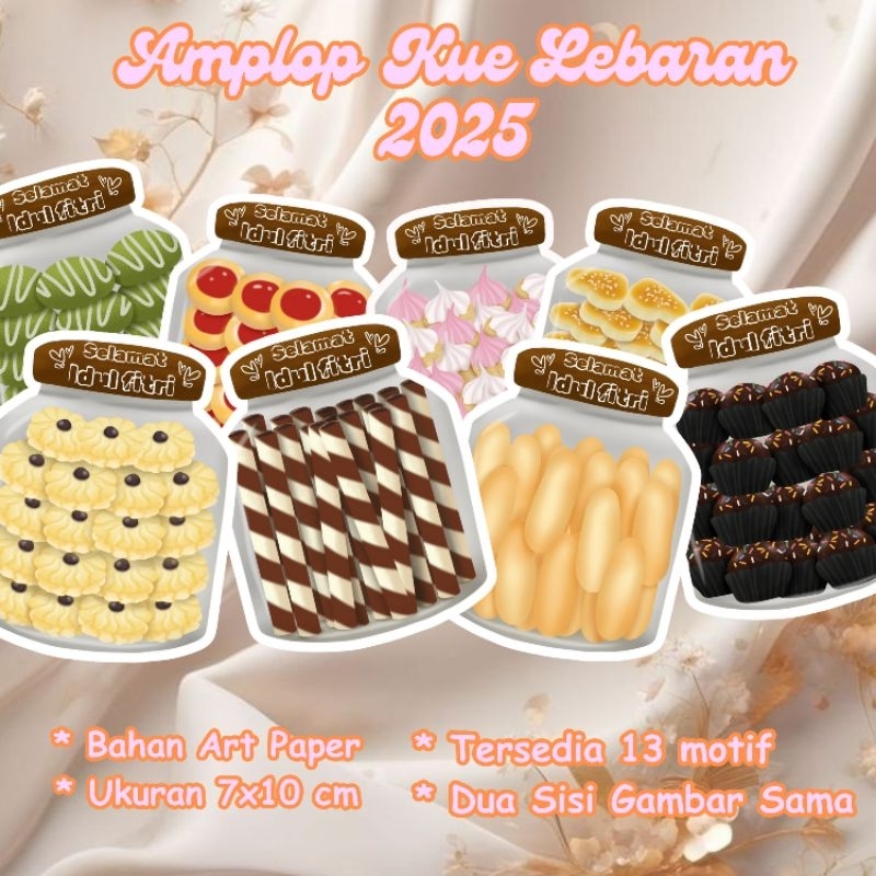 

(ECER) PROMO Amplop Lebaran 3D Viral 2025 Toples Kue Khas Lebaran / Amplop THR Unik Lucu isi 1pcs – 10 pcs