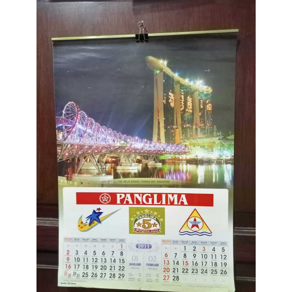 Koleksi Langka Jadul Lawas Kalender tahun 2011 Panglima Photo Jembatan