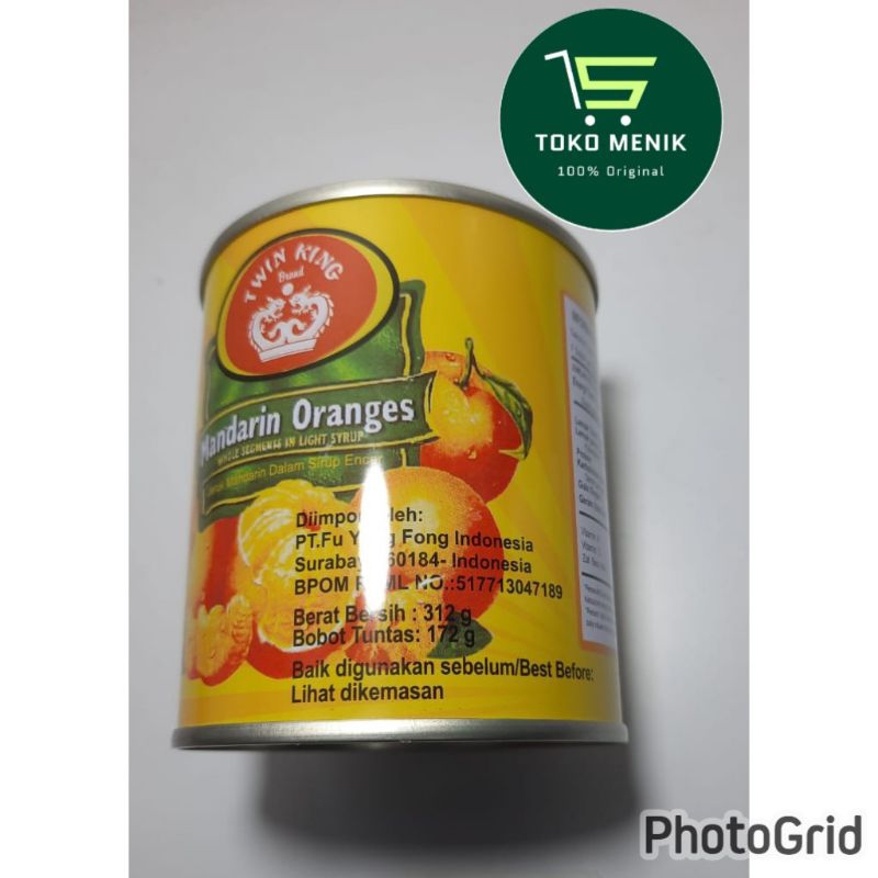 

Twin King Mandarin Oranges 312gram