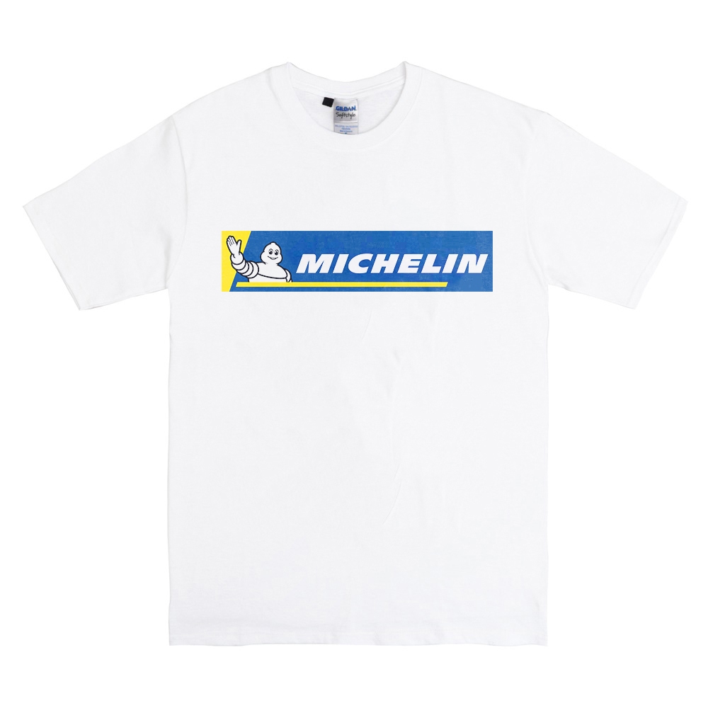 Kaos Vintage MICHELIN white Cotton Combed Merchandise