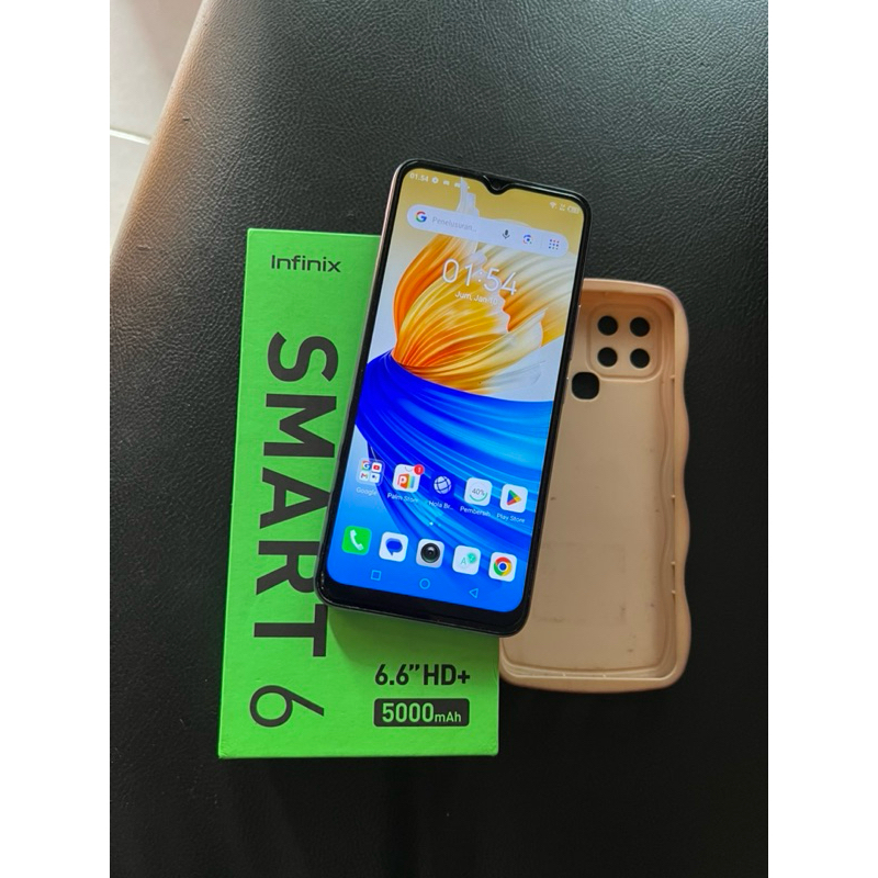 Infinix Smart 6 HD batre awet unit normal pakai tidak ada minus