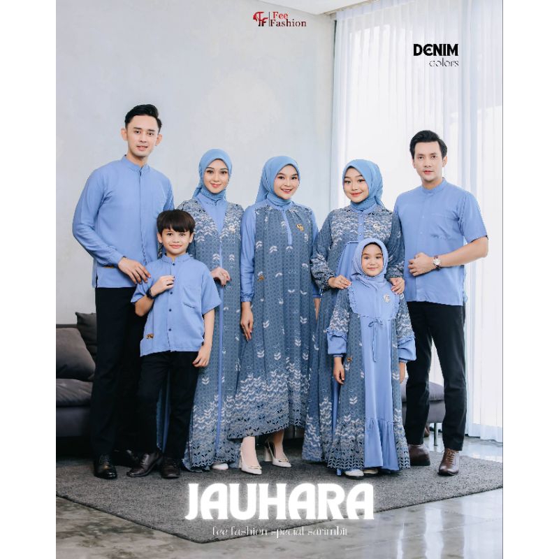 Jauhara Dewi Dress Denim //Sarimbit Fee Fashion