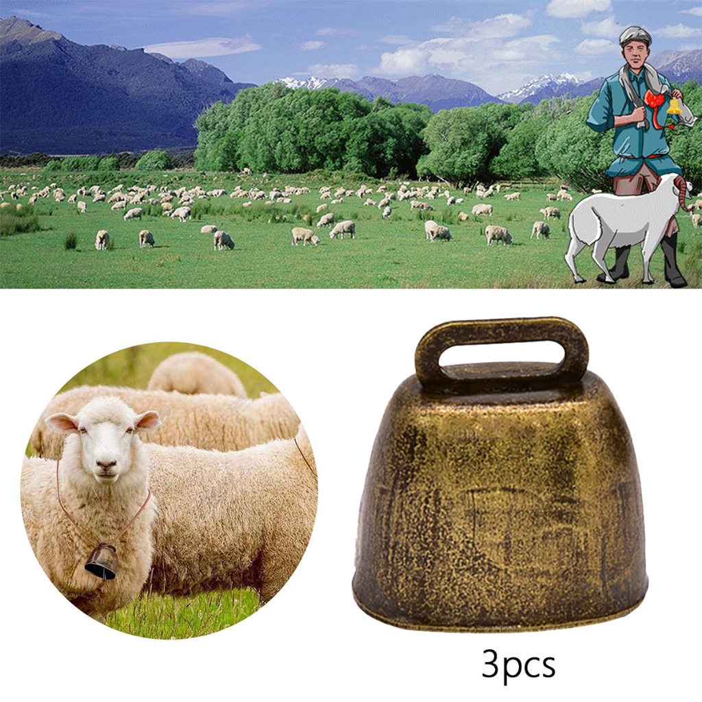 Silvisedut Lonceng Sapi Kuno Bunyi Keras Kalung Sapi Bunyi Kambing Klontongan Lonceng Keras Kuningan