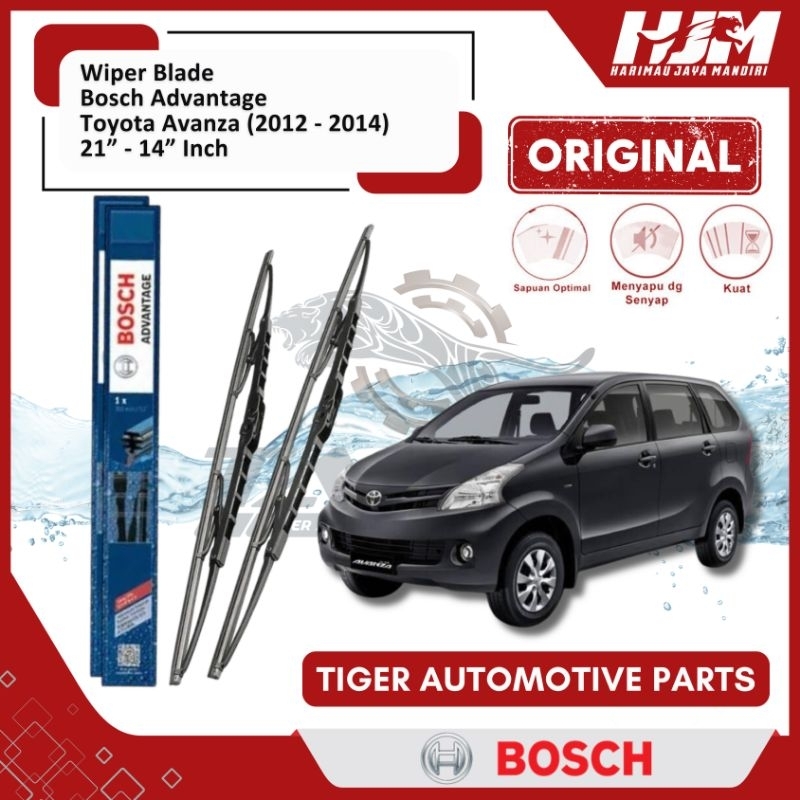WIPER BLADE MOBIL AVANZA / XENIA ALL NEW BOSCH ADVANTAGE 21" - 14" ORIGINAL