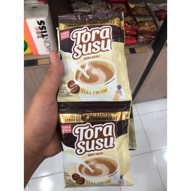 

Kopi tora susu full cream 31gr - 1 renteng (10pcs)