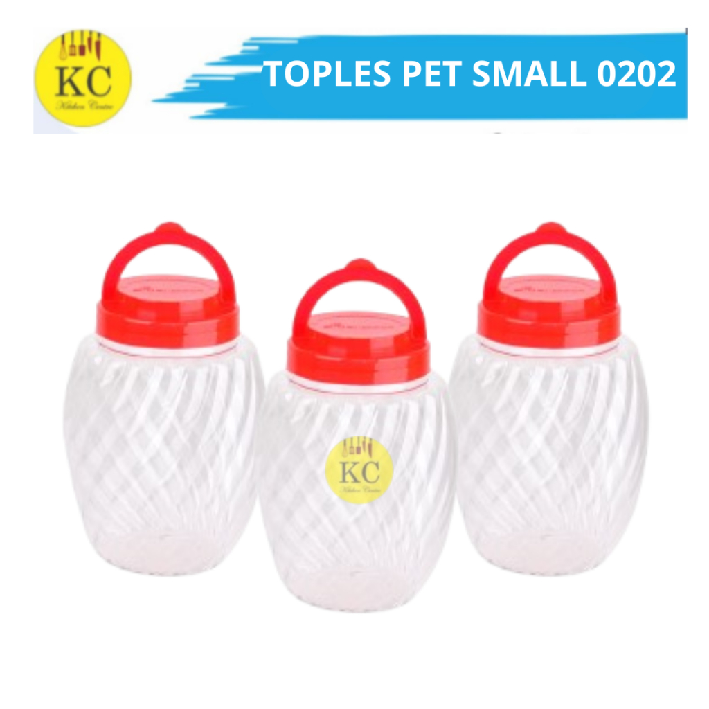 Toples Makanan Plastik Food Container Toples Jajanan Jadul Toples Kue Kering Kecil