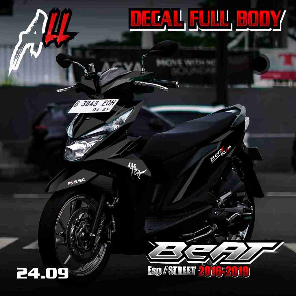 Stiker Decal Full Body Beat ESP 2016 2017 2018 2019 New Desain Beat Pelan 24.09