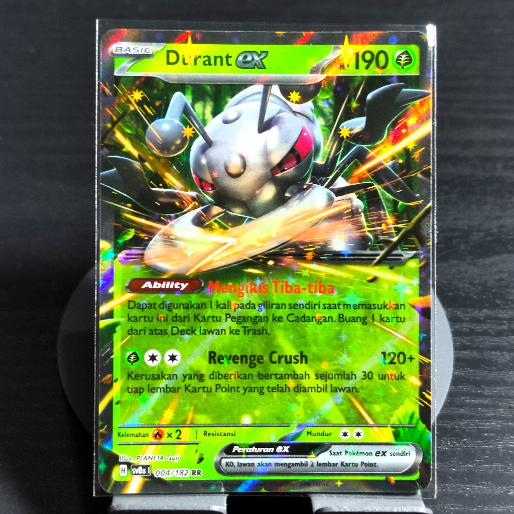 Durant EX RR Pokemon DAUN KARTU TCG INDONESIA ( Sleeve )