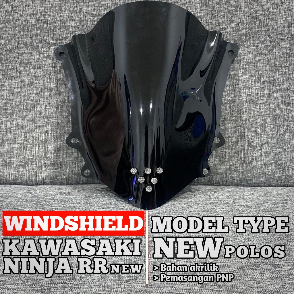 Visor Ninja RR New VISOR Windshield Ninja RR new Model NEW Standar VISOR Kawasaki Ninja rr