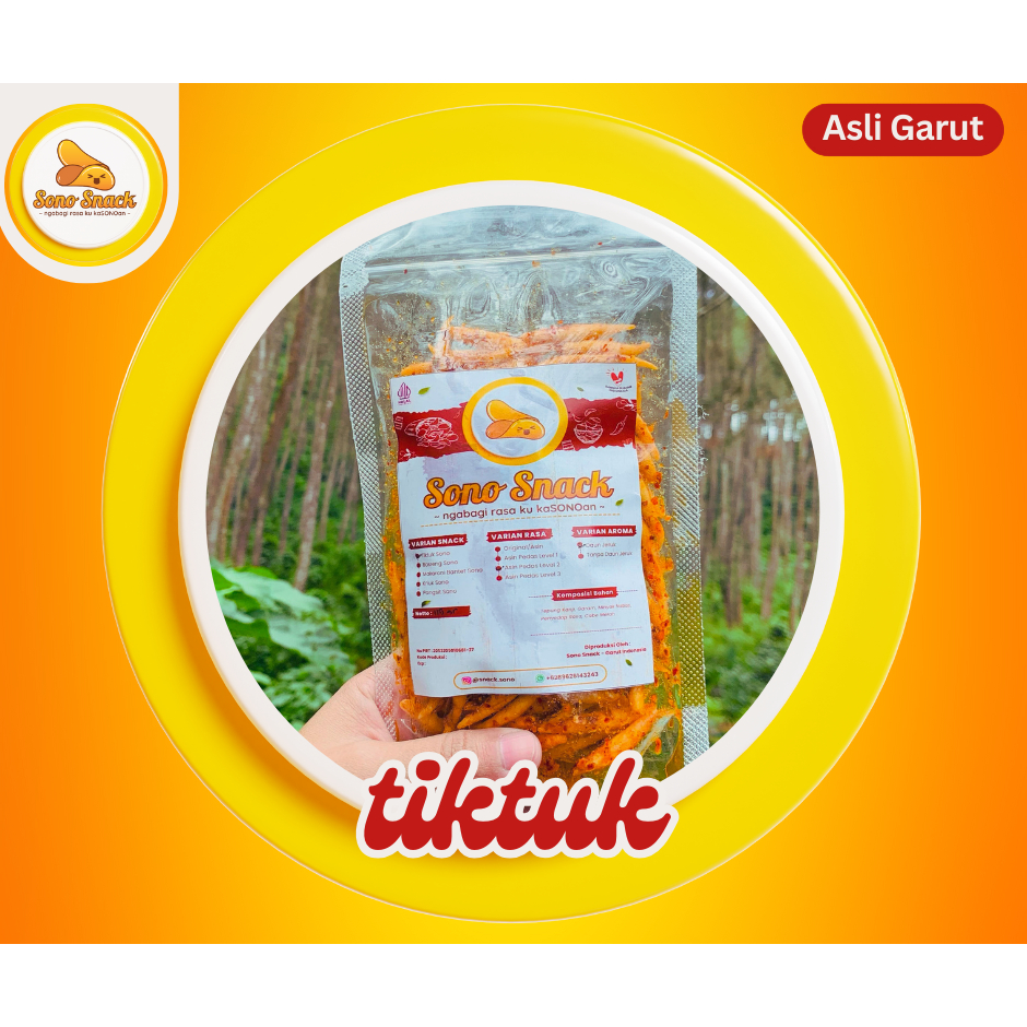 

Sono Snack - Tiktuk Garut Gurih Pedas