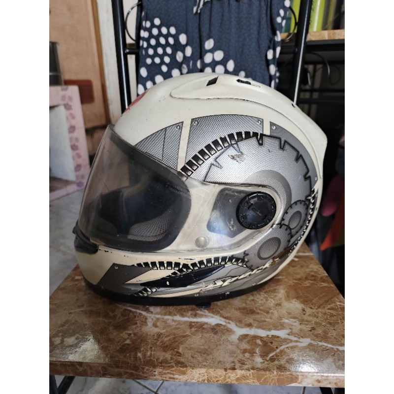 helm full face yamaha old cargloss