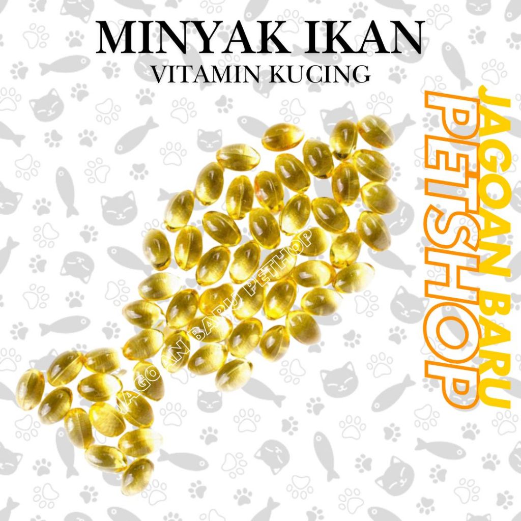 Minyak ikan untuk hewan kucing & anjing. multivitamin harian untuk kesehatan kucing Tung Hai Ecer