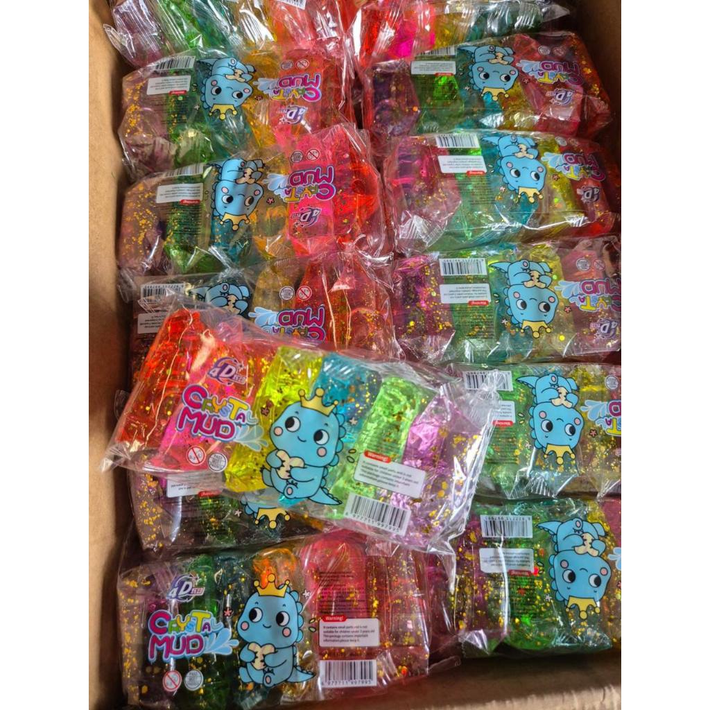 Slime Mainan Anak Slime Crystal Mud Slime Glitter Mainan Slime bantal