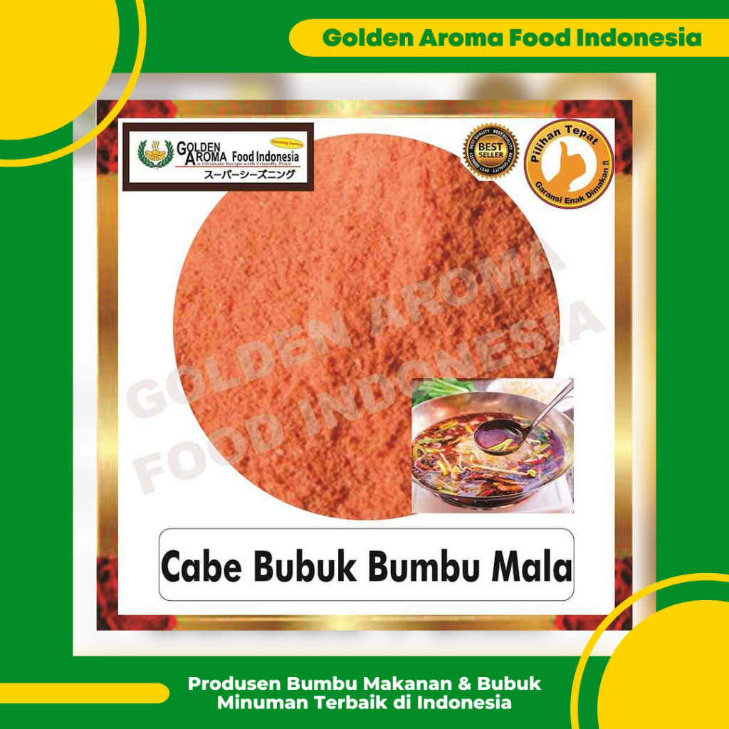 

Cabe Bubuk Bumbu Mala 1 Kg l Bubuk Tabur Cabe Bumbu Malaxiangguo Malatang 1Kg Murah Enak Halal GAFI