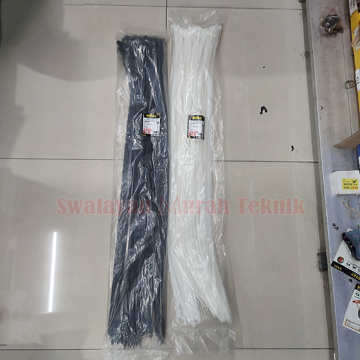 

Kabel Ties MOLLAR KT-881000 Nylon Cable Tie 1 Meter Putih Hitam 100cm 8.8mm x 1000mm