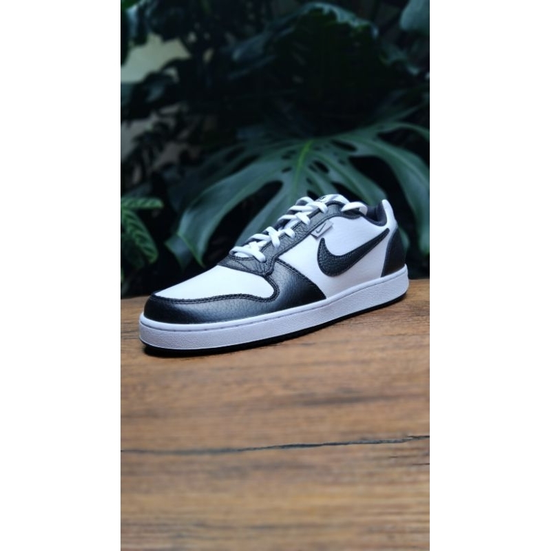 Sepatu Nike Ebernon Low Prem (White/Black-Wolf Grey)