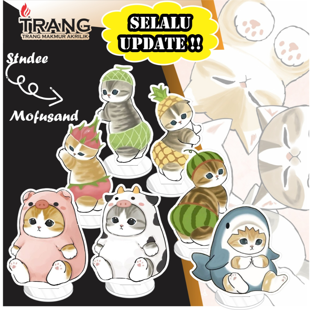 Standee Figure Akrilik Mofusand / Standing Action figure Acrylic Mofusand