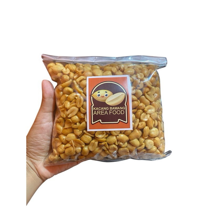 

Kacang bawang goreng Kacang bawang asin gurih fress kemasan 500gram