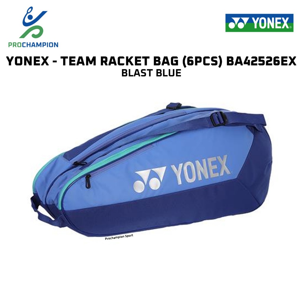 Tas Raket Badminton Yonex BA 42526 EX Team Racket Bag BA42526EX 6 IN 1 Blast Blue