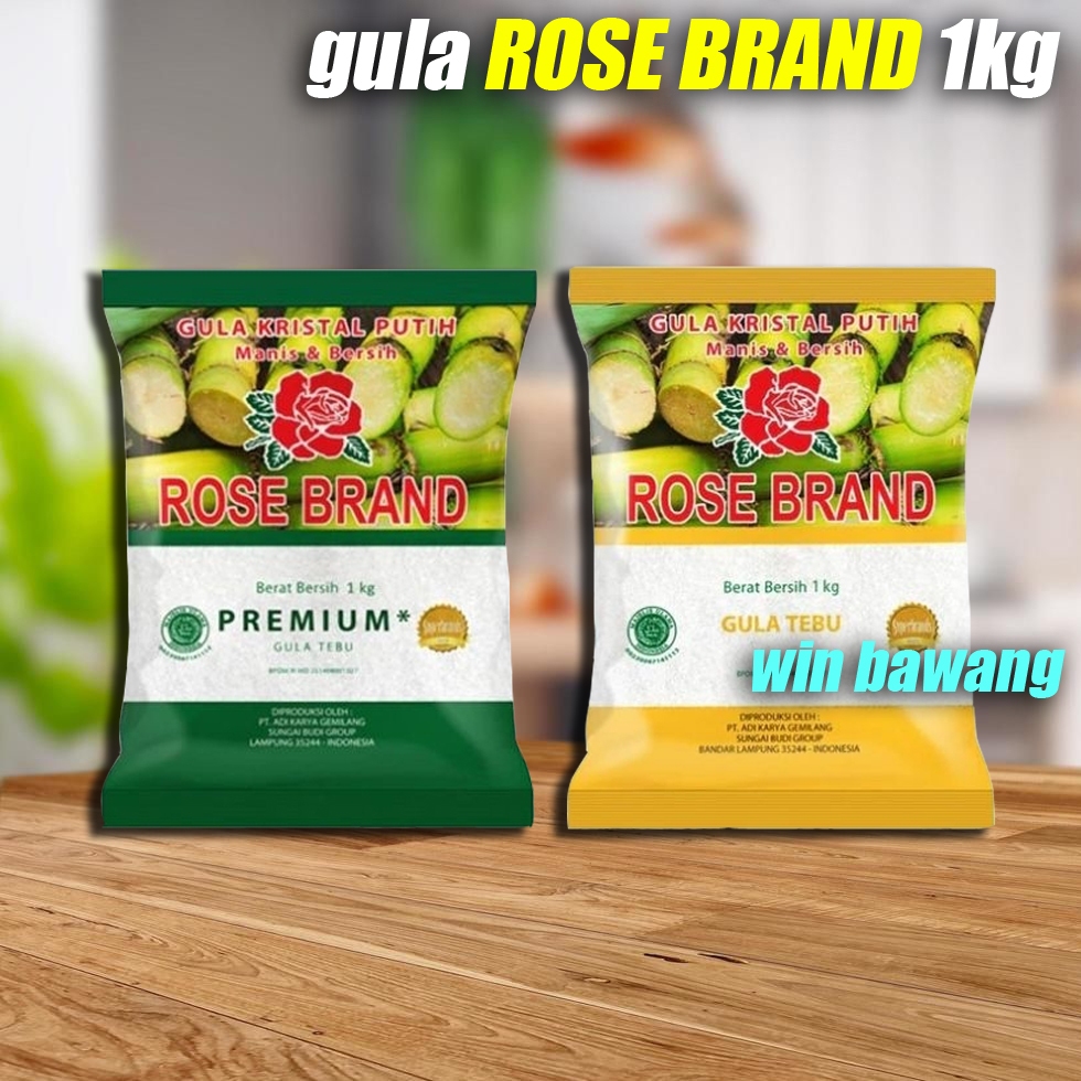 

Gula Pasir Rosebrand Kuning / Hijau Kemasan 1 Kg