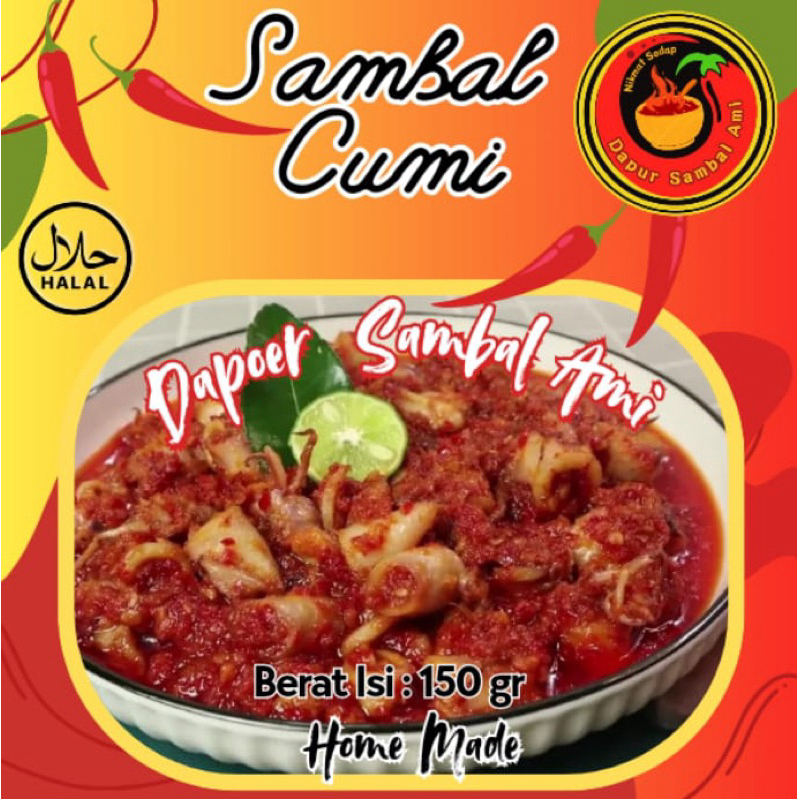 

Sambal Cumi Asin, Sambal Pedas Cabai, Sambal tanpa Pengawet Makanan, Sambal Praktis,Sambal Enak