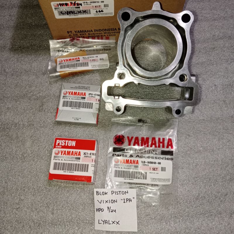 Blok Seher Komplit Blok Piston Vixion Old Lama (1PA) Ori Yamaha