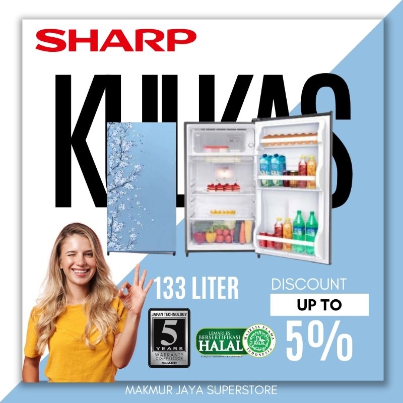 KULKAS SHARP SJN162D SB