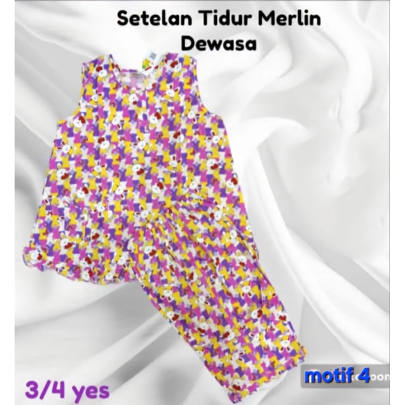 Setelan Baju tidur Merlin dewasa ( Can see )