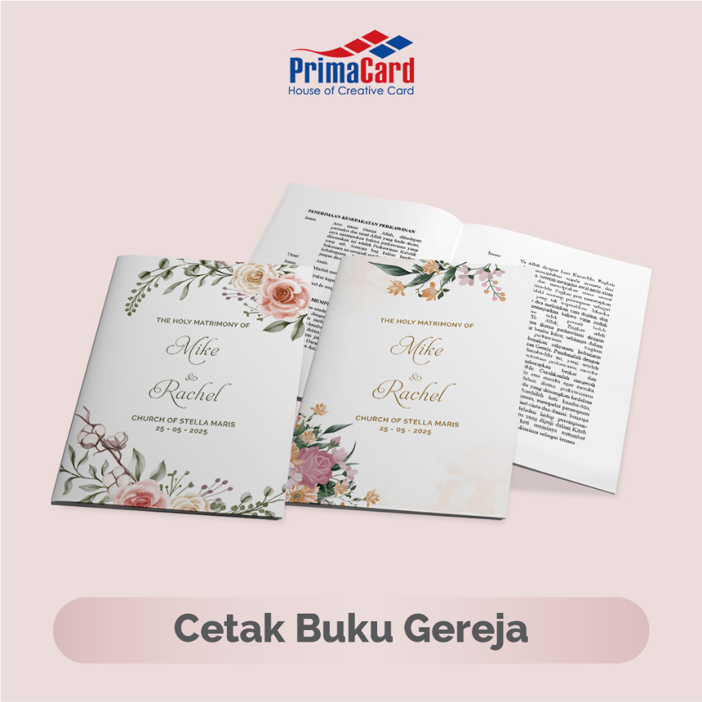 Cetak Buku Pernikahan Gereja | Buku Liturgi