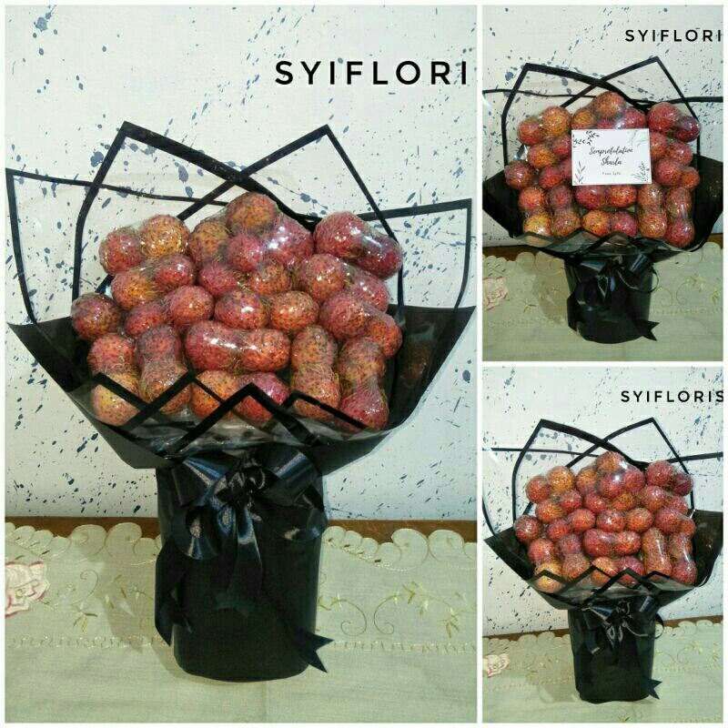 

BUKET RAMBUTAN UKURAN SMALL MENDEKATI MEDIUM