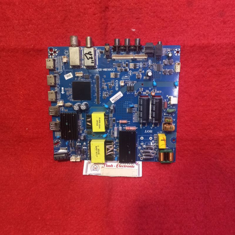 MB TV LED POLYTRON PLD 40TS153 - MESIN TV - MAINBOARD TV LED POLYTRON PLD 40TS153