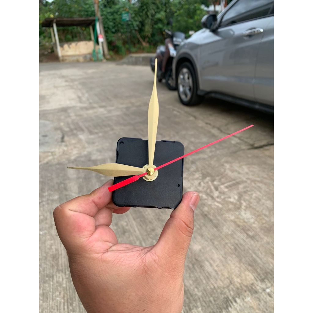 Mesin jam dinding original HEYU TiME 8188 Sweep merayap tidak berisik jarum jam gold