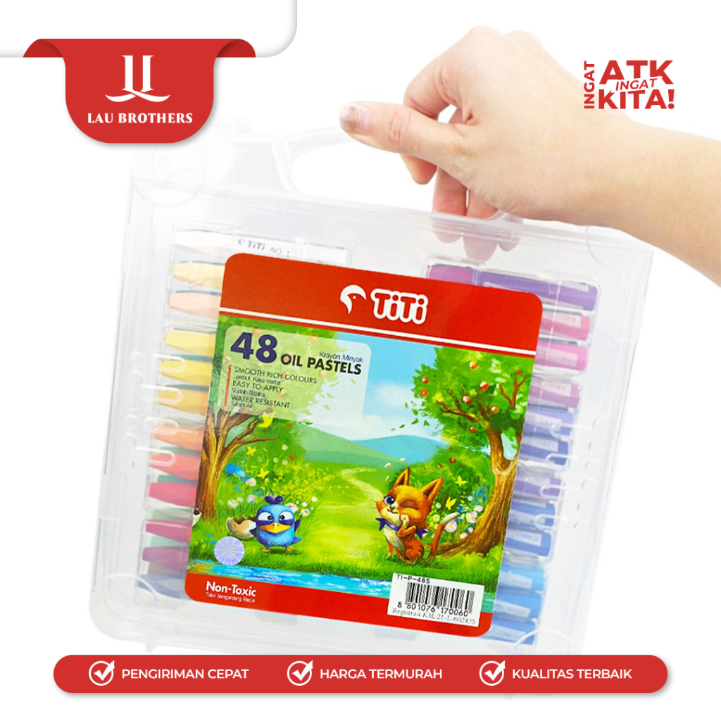 

YUH TITI KRAYON MINYAK/ CRAYON OIL PASTEL 48 TI-P-48S (1SET)