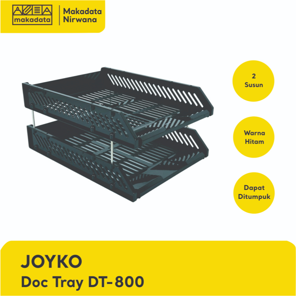 

JOYKO DOC TRAY/RAK DOKUMEN SUSUN PLASTIK DT-800 2 SUSUN (1 PCS)