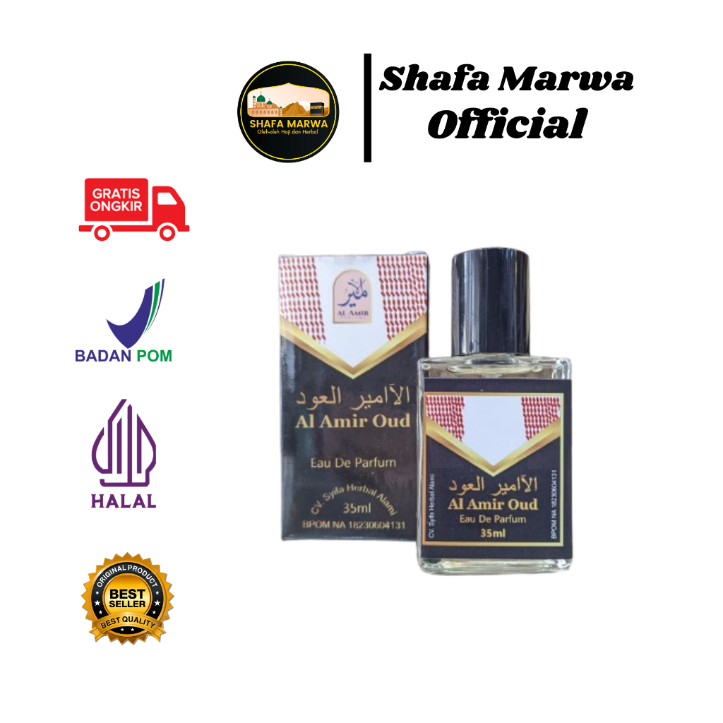 Parfum Al - Amir Oud & Oud Bukiyah | Parfum Spray 35 ML | Parfum Wangi Timur Tengah
