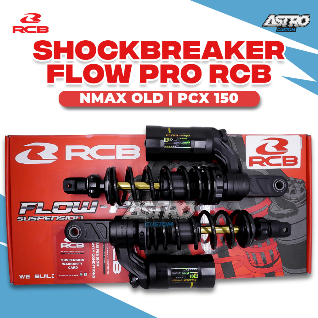 Shockbreaker RCB Nmax 155 OLD RCB Double Shock Tabung Absorber Flow Suspension Pro Series 330MM CVT