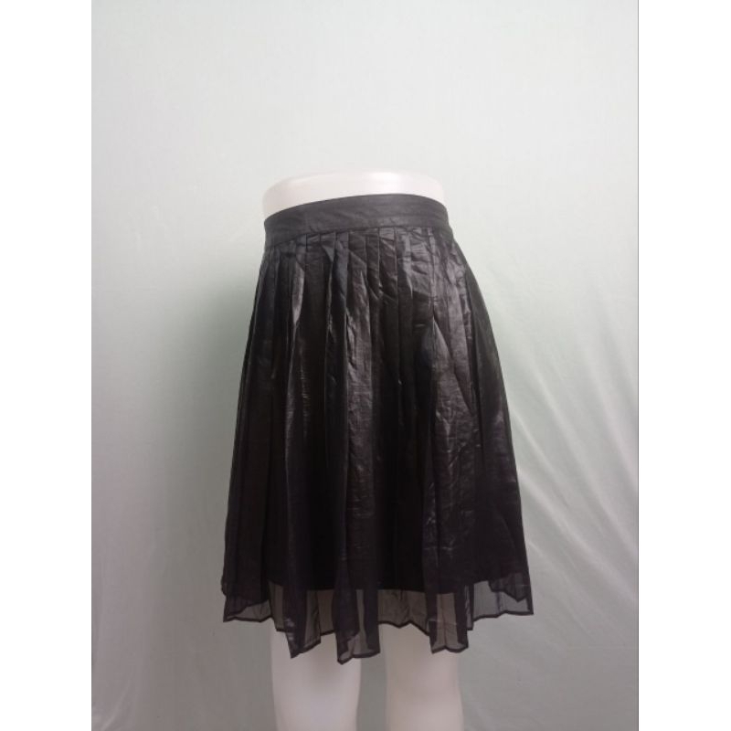 ROK skirt span scuba 3/4 wanita branded premium HITAM ESPRIT (GB-0566)