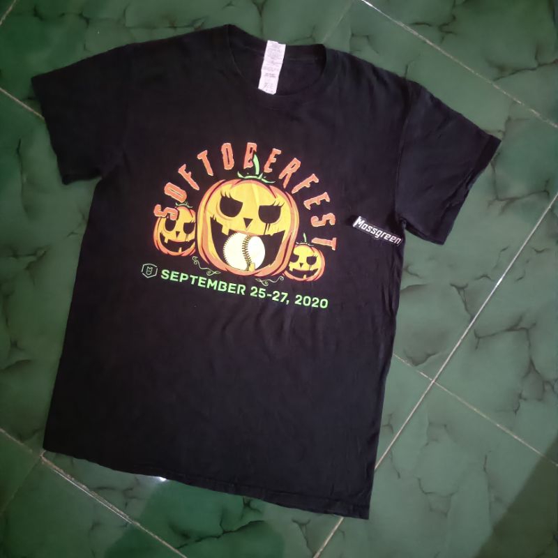 Kaos art labu bola kasti tag gildan heavy cotton ,S