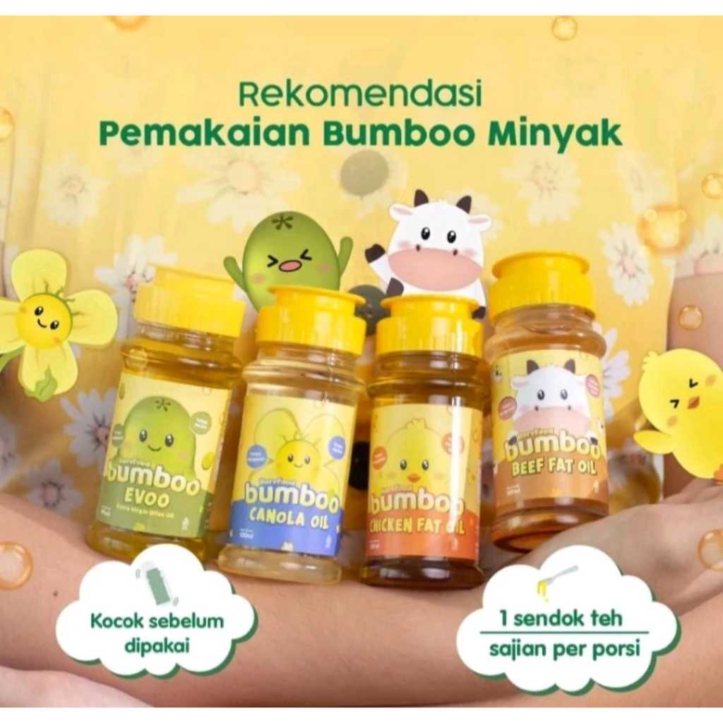 BAREFOOD BUMBOO MINYAK MASAK MPASI/BUMBOO OIL/BUMBOO EVOO/BUMBOO CANOLA | MINYAK MPASI BAYI