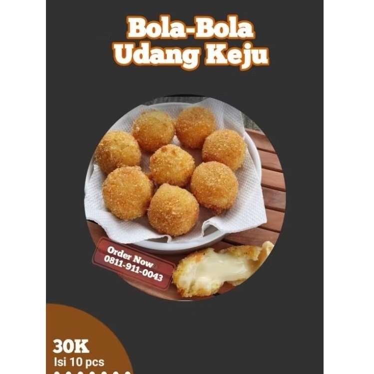 

Bola-Bola Udang Keju Isi 10 pcs