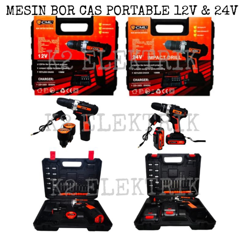 CAMEL Bor Cas 10mm 12V dan 24V / Bor Portable / Bor Portable
