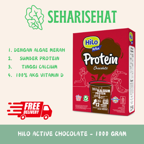 

HiLo Active Chocolate 1000g - Susu Dewasa Tinggi Kalsium Sumber Protein Mineral Organik Alga Merah