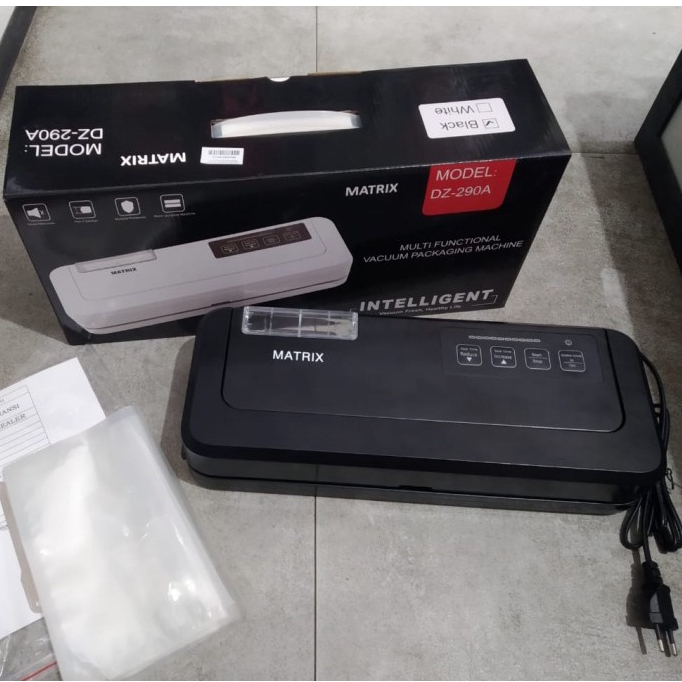 MATRIX Vacuum Sealer Basah Kering Otomatis DZ-290A Vakum Makanan