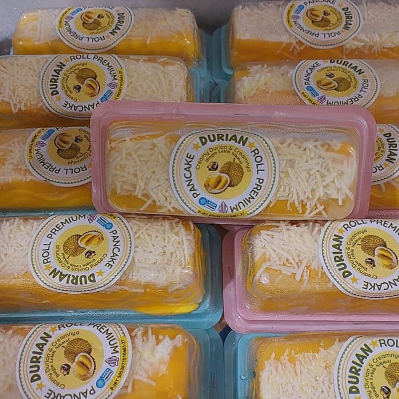 

Pancake Durian Roll Jumbo Premium Cake Lumer Frozen Food