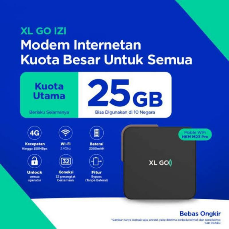 MODEM HKM M23 PRO MIFI XL GO IZI ORIGINAL FREE KUOTA BYPASS UNLOCK ALL OPERATOR GARANSI RESMI