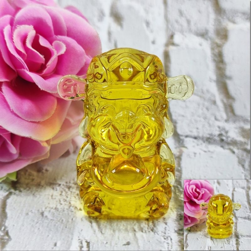 PATUNG DEWA REJEKI KRISTAL KUNING